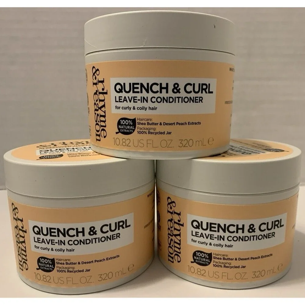 Rhyme and Reason Quench & Curl Leave- In Conditioner- New 3 Pack